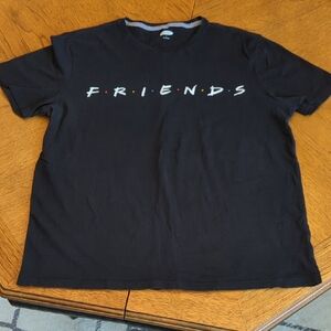 Classic Black FRIENDS TV Show Logo T-Shirt